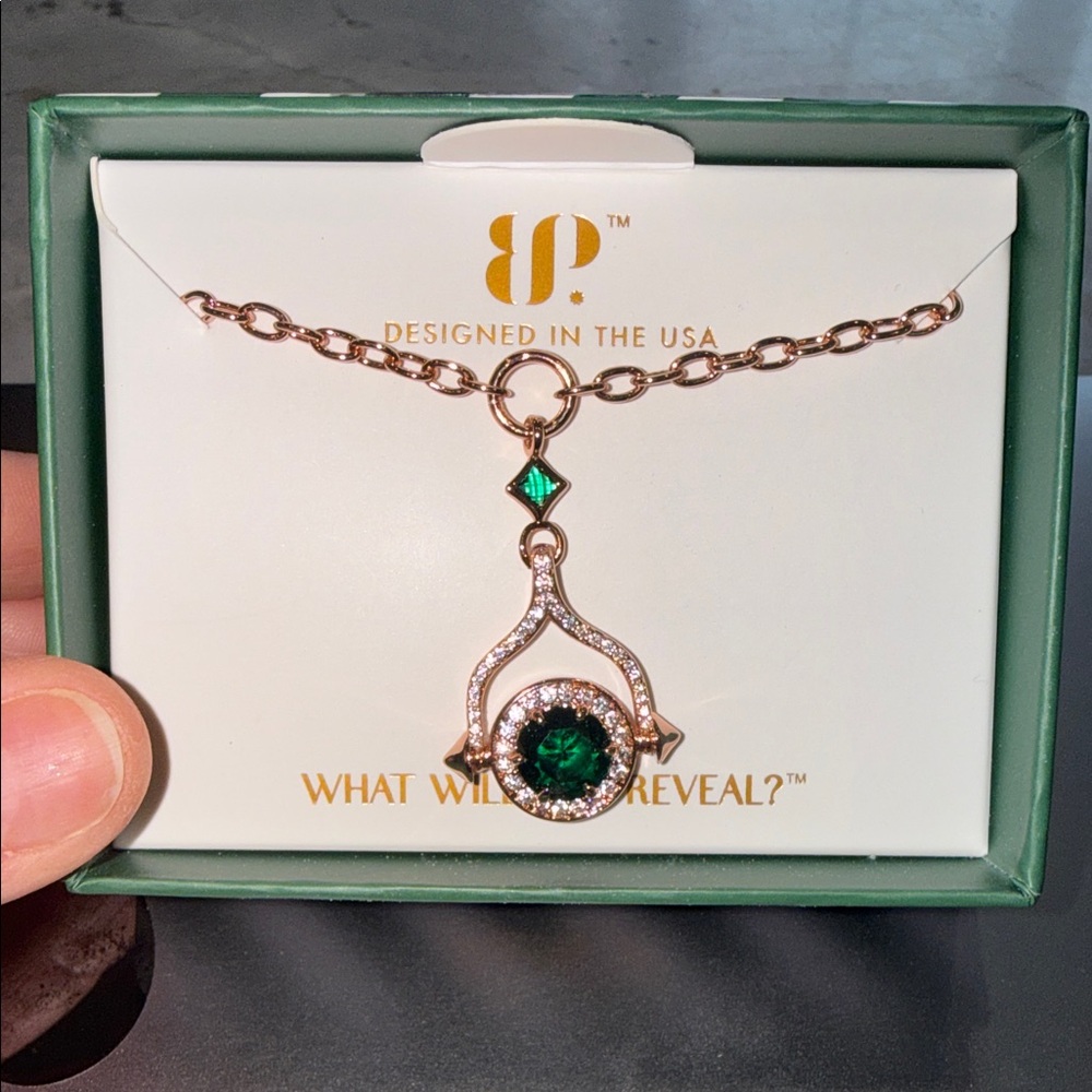 Bomb Party May 2026 Necklace - Rose Gold Tone